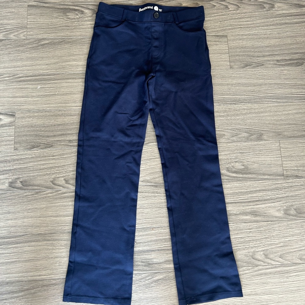 Women’s dress pant yoga pants with pockets, medium petite, straight leg